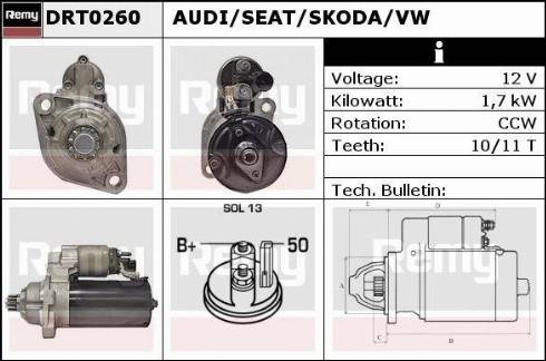 Remy DRT0260X - Стартер autosila-amz.com