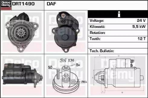 Remy DRT1490 - Стартер autosila-amz.com