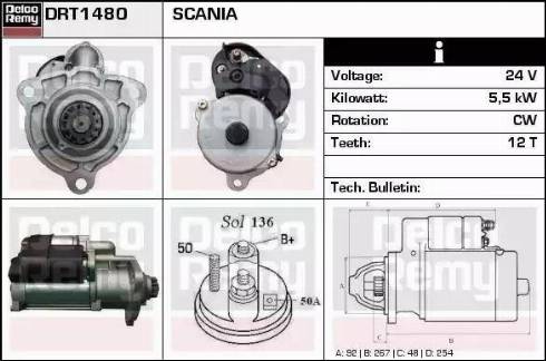 Remy DRT1480 - Стартер autosila-amz.com