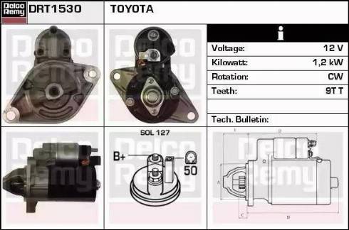 Remy DRT1530 - Стартер autosila-amz.com