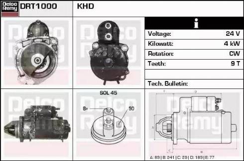 Remy DRT1000 - Стартер autosila-amz.com