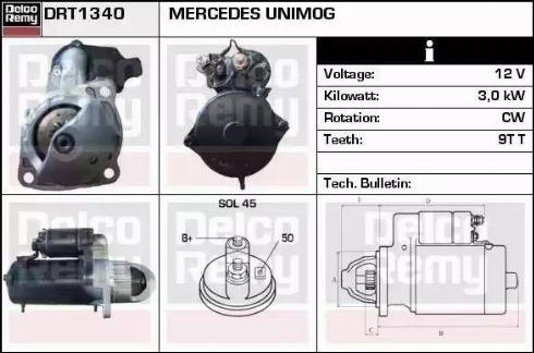 Remy DRT1340 - Стартер autosila-amz.com