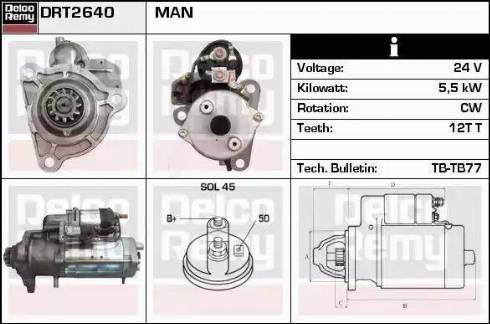 Remy DRT2640 - Стартер autosila-amz.com