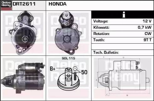 Remy DRT2611 - Стартер autosila-amz.com
