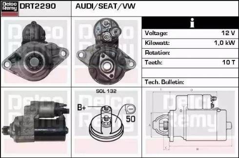 Remy DRT2290 - Стартер autosila-amz.com