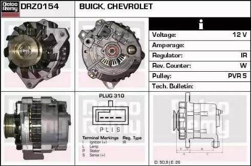 Remy DRZ0154 - Генератор autosila-amz.com
