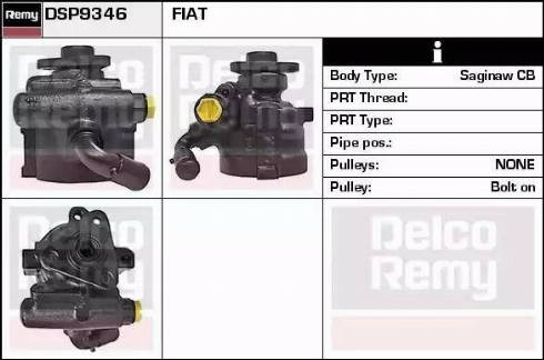 Remy DSP9346 - Гидравлический насос, рулевое управление, ГУР autosila-amz.com