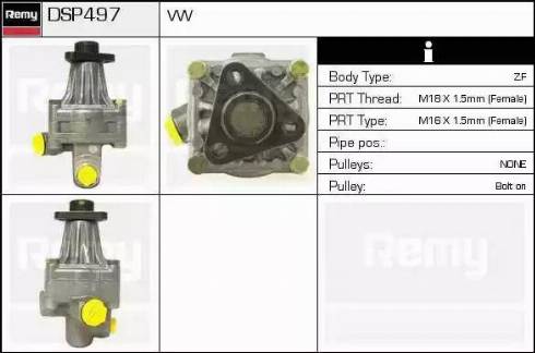 Remy DSP497 - Гидравлический насос, рулевое управление, ГУР autosila-amz.com