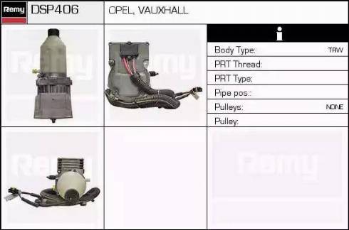 Remy DSP406 - Гидравлический насос, рулевое управление, ГУР autosila-amz.com