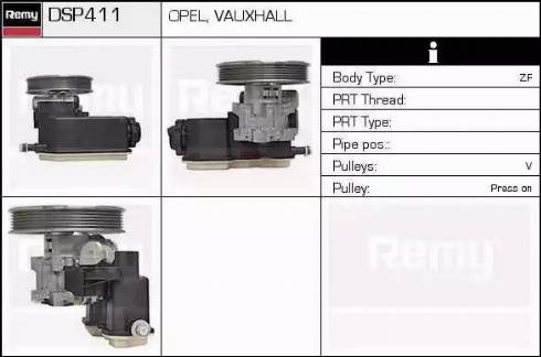 Remy DSP411 - Гидравлический насос, рулевое управление, ГУР autosila-amz.com