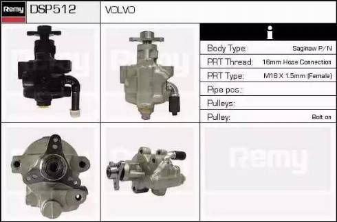 Remy DSP512 - Гидравлический насос, рулевое управление, ГУР autosila-amz.com