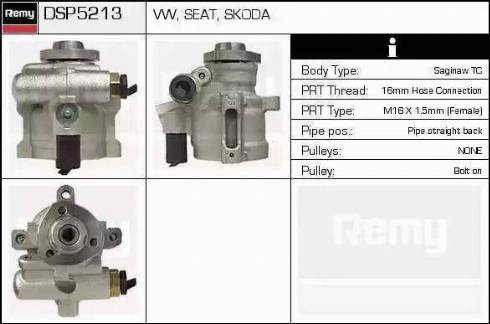 Remy DSP5213 - Гидравлический насос, рулевое управление, ГУР autosila-amz.com