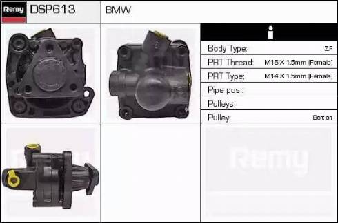 Remy DSP613 - Гидравлический насос, рулевое управление, ГУР autosila-amz.com