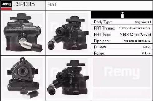 Remy DSP085 - Гидравлический насос, рулевое управление, ГУР autosila-amz.com