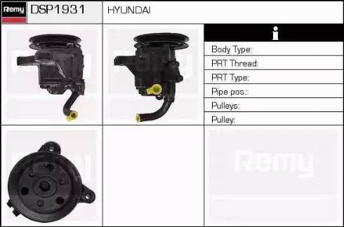 Remy DSP1931 - Гидравлический насос, рулевое управление, ГУР autosila-amz.com