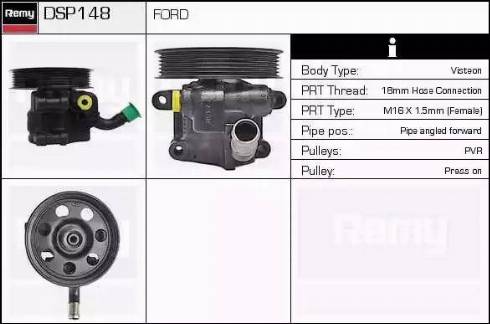 Remy DSP148 - Гидравлический насос, рулевое управление, ГУР autosila-amz.com