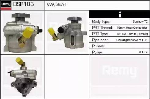 Remy DSP183 - Гидравлический насос, рулевое управление, ГУР autosila-amz.com