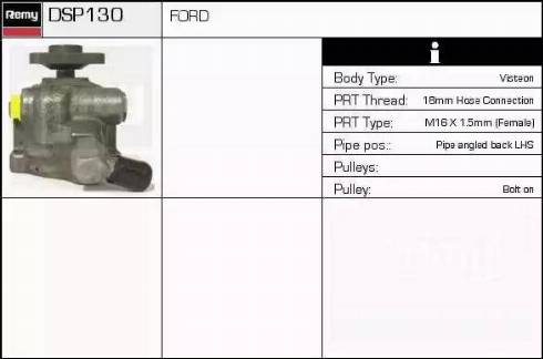 Remy DSP130 - Гидравлический насос, рулевое управление, ГУР autosila-amz.com