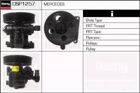 Remy DSP1257 - Гидравлический насос, рулевое управление, ГУР autosila-amz.com