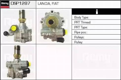 Remy DSP1287 - Гидравлический насос, рулевое управление, ГУР autosila-amz.com