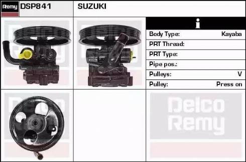 Remy DSP841 - Гидравлический насос, рулевое управление, ГУР autosila-amz.com