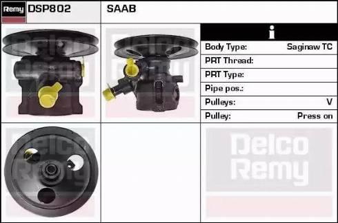 Remy DSP802 - Гидравлический насос, рулевое управление, ГУР autosila-amz.com