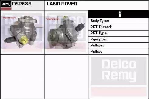 Remy DSP836 - Гидравлический насос, рулевое управление, ГУР autosila-amz.com