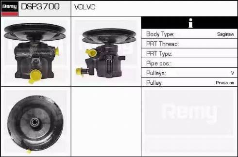 Remy DSP3700 - Гидравлический насос, рулевое управление, ГУР autosila-amz.com
