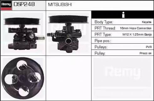 Remy DSP248 - Гидравлический насос, рулевое управление, ГУР autosila-amz.com