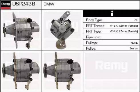 Remy DSP243B - Гидравлический насос, рулевое управление, ГУР autosila-amz.com