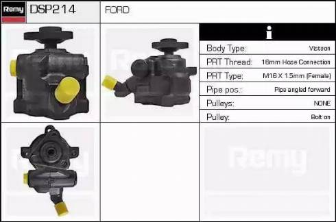 Remy DSP214 - Гидравлический насос, рулевое управление, ГУР autosila-amz.com