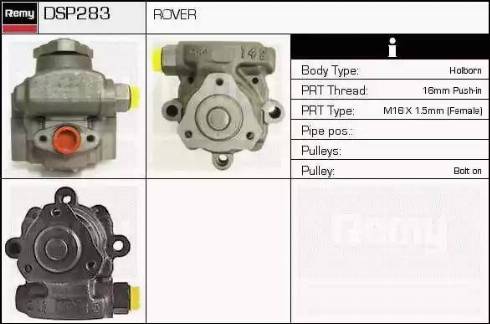 Remy DSP283 - Гидравлический насос, рулевое управление, ГУР autosila-amz.com