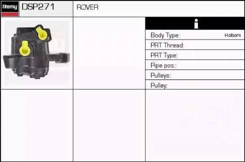 Remy DSP271 - Гидравлический насос, рулевое управление, ГУР autosila-amz.com