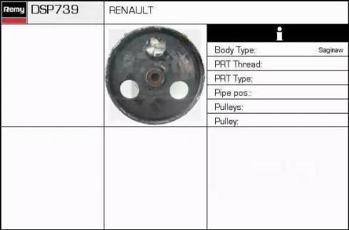 Remy DSP739 - Гидравлический насос, рулевое управление, ГУР autosila-amz.com