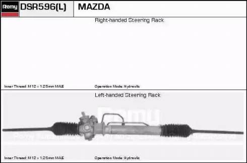Remy DSR596L - Рулевой механизм, рейка autosila-amz.com