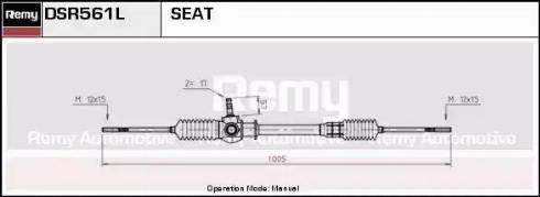 Remy DSR561L - Рулевой механизм, рейка autosila-amz.com