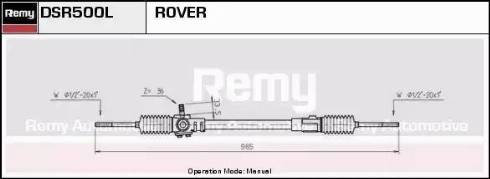 Remy DSR500L - Рулевой механизм, рейка autosila-amz.com