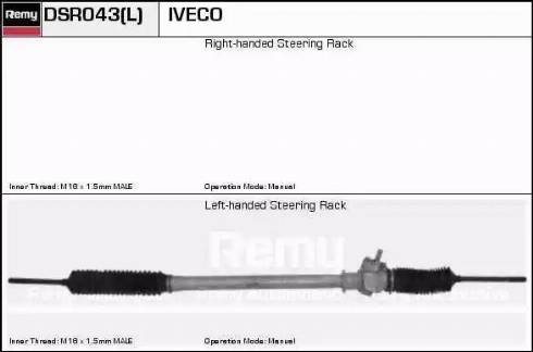 Remy DSR043L - Рулевой механизм, рейка autosila-amz.com