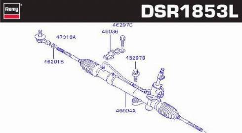 Remy DSR1853L - Рулевой механизм, рейка autosila-amz.com