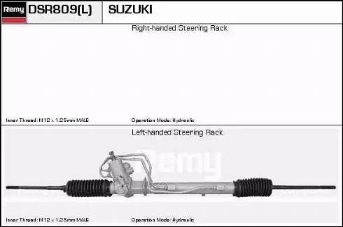 Remy DSR809L - Рулевой механизм, рейка autosila-amz.com
