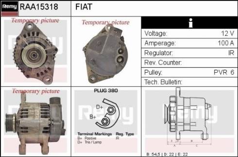 Remy RAA15318 - Генератор autosila-amz.com