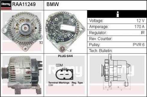 Remy RAA11249 - Генератор autosila-amz.com