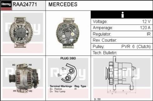 Remy RAA24771 - Генератор autosila-amz.com