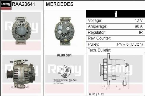 Remy RAA23641 - Генератор autosila-amz.com