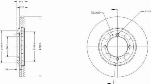 Remy RAD1908C - Тормозной диск autosila-amz.com