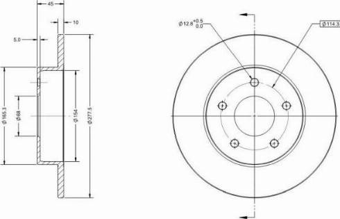 Remy RAD1493C - Тормозной диск autosila-amz.com