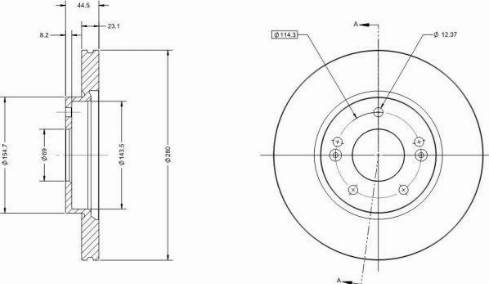 Remy RAD1459C - Тормозной диск autosila-amz.com