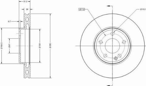 Remy RAD1453C - Тормозной диск autosila-amz.com