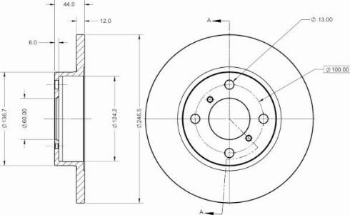 Remy RAD1460C - Тормозной диск autosila-amz.com