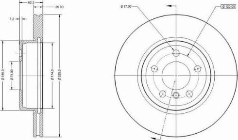 Remy RAD1434C - Тормозной диск autosila-amz.com